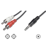 Digitus Audio kabel 3,5 mm Stereo M na 2x Chinch M 1,5m