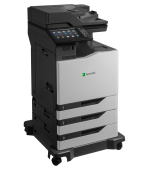 Lexmark CX825dte color laser MFP, 52/52ppm, síť, duplex, dotykový LCD, DADF, fax, HDD + 2x zásobník