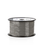 Nedis COTR15000GY100 - Vyvážený Audio Kabel | 2x 0,16 mm2 | 100 m | Cívka | Šedá barva