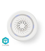 Nedis WIFISI10CWT - Chytrá WiFi Siréna | Alarm nebo Vyzvánění | 85 dB