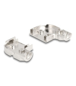 Delock Kryt D-Sub na 9 pinový zástrčkový / zásuvkový konektor, 90°, pravoúhlý