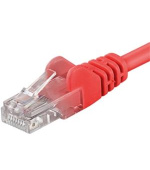 Premiumcord Patch kabel CAT6a S-FTP, RJ45-RJ45, AWG 26/7 0,25m červená