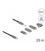 Delock Aktivní optický HDMI kabel 5 v 1, 8K, 60 Hz, 25 m