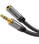 PremiumCord HQ stíněný prodlužovací kabel Jack 3.5mm - Jack 3.5mm M/F 3m
