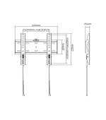 GEMBIRD Držák TV WM-42F-01, 23"-42" (30kg)