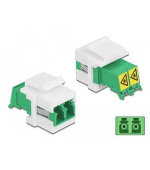 Delock Keystone modul LC Duplex samice na LC Duplex samice s klapkou na ochranu proti laseru