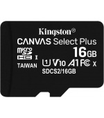 16GB microSDHC Kingston Canvas Select Plus  A1 CL10 100MB/s + adapter