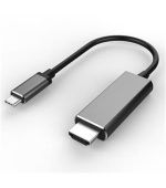 PremiumCord USB3.1 typ-C na HDMI kabel 1,8m rozlišení obrazu 4K*2K@60Hz Aluminium
