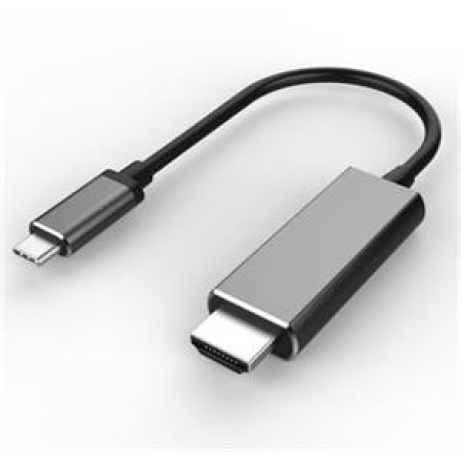 PremiumCord USB3.1 typ-C na HDMI kabel 1,8m rozlišení obrazu 4K*2K@60Hz Aluminium