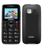 EVOLVEO EasyPhone, mobilní telefon pro seniory s nabíjecím stojánkem, černá