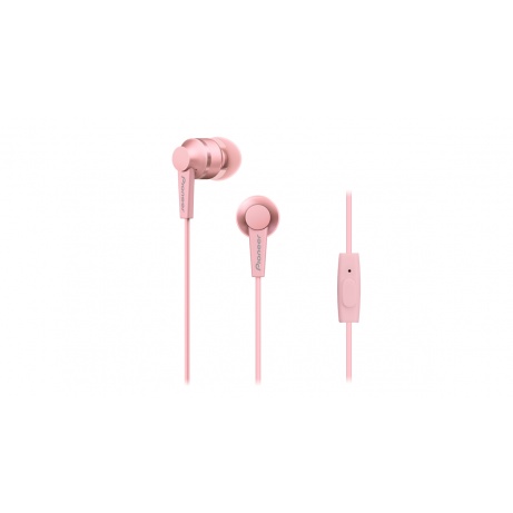 Pioneer SE-C3T stylová špuntová sluchátka, mikrofon růžová