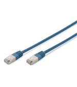 Digitus CAT 5e SF-UTP patch cable, Cu, PVC AWG 26/7, length 5 m, color blue