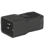 PremiumCord konektor IEC C20, 16A, černý