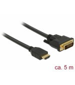 Delock Kabel HDMI na DVI 24+1 obousměrný 5 m
