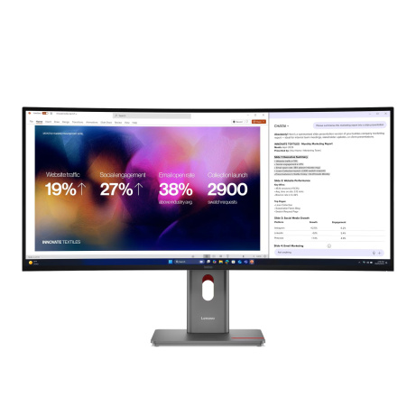 Lenovo ThinkVision/P40WD-40/39,7"/IPS/wUHD/120Hz/4ms/Černá/3R