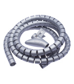 CONNECT IT trubice pro vedení kabelů WINDER, 2,5m x 20mm, šedá