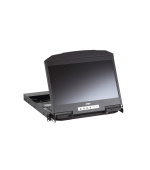 ATEN CL3800NW 1U Ultra Short Depth Dual Rail WideScreen FHD LCD Console (USB / HDMI / DVI / VGA)