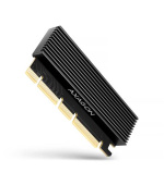 AXAGON PCEM2-XS, PCIe x16 - M.2 NVMe M-key slot adaptér, kryt s chladičem pro pasivní chlazení