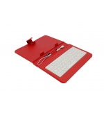 AIREN AiTab Leather Case 1 with USB Keyboard 7" RED (CZ/SK/DE/UK/US.. layout)