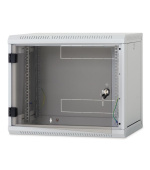 Nástěnný rack RUA 9U/600mm odn.boč.+perf.dveře