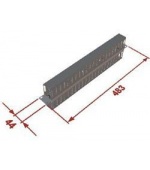 Vyvazovací panel 1U 19" oboustranná plast. lišta