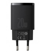 Baseus CCXJ-B01 Compact Quick Nabíječka USB/USB-C 20W Black