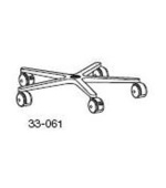 ERGOTRON FP Mobile Workstand Casters, kolečková hvězdice