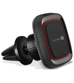CONNECT IT InCarz 4Strong360 CARBON univerzální magnetický držák do auta, 4 magnety, ČERVENÝ