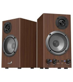 Genius SP-HF 500B Reproduktory, 2.0, 16W, 3,5mm jack, dřevěné, hnědé