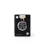 Nedis COTP15911BK - Držák skříně XLR | XLR 3pinová Zásuvka | Černá barva