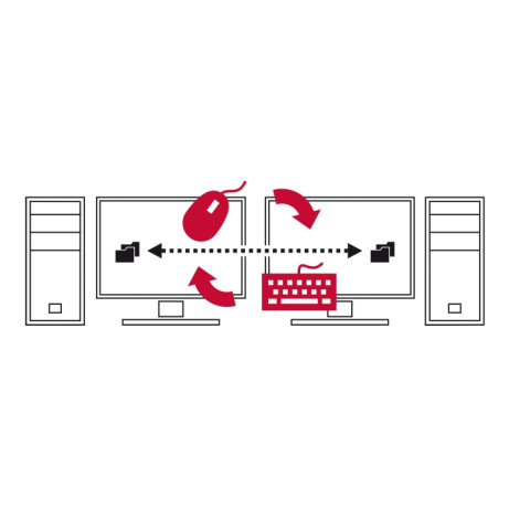 Delock USB Type-C™ 5 Gbps Kabel Data Link + KM Switch 2 m