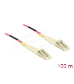 Delock Optický kabel LC Duplex na LC Duplex, multimód, OM4, 100 m
