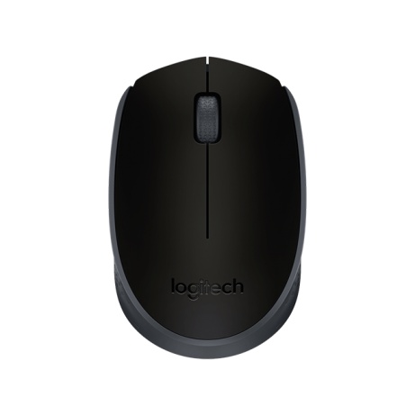 Logitech M171/Kancelářská/Optická/1 000 DPI/Bezdrátová USB/Černá