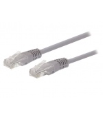 Kabel C-TECH patchcord Cat5e, UTP, šedý, 20m
