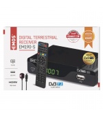 DVB-T2 PŘIJÍMAČ EM 190-S HD (HEVC H265)