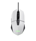 TRUST GXT 109 FELOX/Herní/Optická/Pro praváky/6 400 DPI/Drátová USB/Bílá
