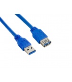 4World Kabel USB 3.0 AM-AF 0.5m Blue