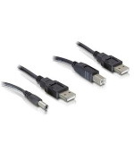 Delock napájecí sada USB kabel + USB A-B kabel 30 cm