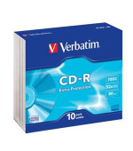 VERBATIM CD-R 700MB, 52x, slim case 10 ks