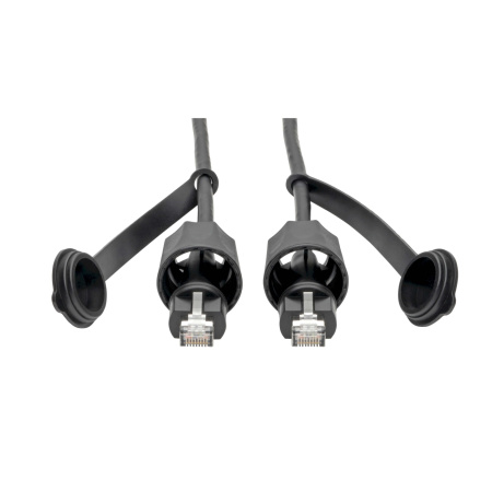 Ethernetový kabel odolný IP68, Cat5e/Cat6 STP (RJ45 Samec/Samec), 15.24m