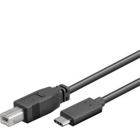 PremiumCord Kabel USB 3.1 konektor C/male - USB 2.0 konektor B/male, 22 cm