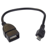 PremiumCord USB redukce kabel USB A/female - Micro USB/male 20cm OTG
