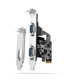 AXAGON PCEA-S2N, PCIe řadič - 2x sériový port (RS232) 250 kbps, vč. LP