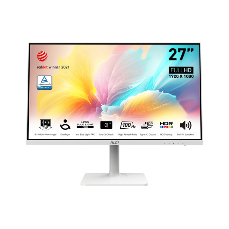 MSI Modern/MD2712PW/27"/IPS/FHD/100Hz/1ms/White/2R