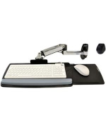 ERGOTRON KEYBOARD ARM,WITH 9" EXTENSION,WALL MOUNT,Polished Aluminum - nástěnný držák pro klávesnici a myš, silver