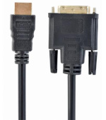 GEMBIRD Kabel HDMI-DVI 3m, M/M stíněný, zlacené kontakty