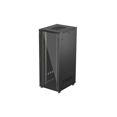LANBERG 19" VOLNĚ STOJÍCÍ RACKOVÁ SKŘÍŇ 42U/800X1000 (FLAT PACK) S PROSKLENÝMI DVEŘMI ČERNÁ