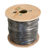 DATACOM FTP drát CAT6 PE, Fca 500m cívka, černý, OUTDOOR