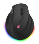 CONNECT IT FOR HEALTH Cloudy vertikální myš, ČERNÁ