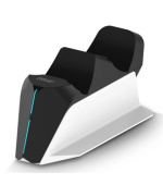 EVOLVEO DockCharge, nabíjecí základna a stojánek pro dva ovladače PS5